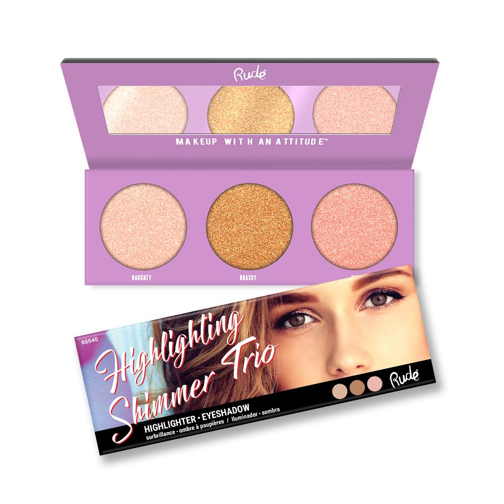 RUDE Cosmetics Highlighting Shimmer Trio