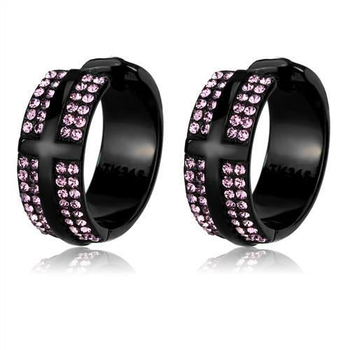 Black(Ion Plating) Stainless Steel Earrings with Top Grade